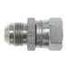 Steel, SAE J514 37° Flare BSPP Swivel Line Adapter, 1" Male JIC x 3/4-14 Female BSPP Swivel