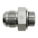 Steel, SAE J514 37° Flare Metric Type (D) Bonded Seal Port/Line Connector, 1/4" Male JIC x M16X1.5 Male Metric 60° Line/Port