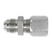 Steel, SAE J514 37° Flare/ISO 8434-1 Heavy Series Male Adapter, Nut and Bite Ring Assembled, 1/4" Male JIC x M16X1.5 DIN Tube