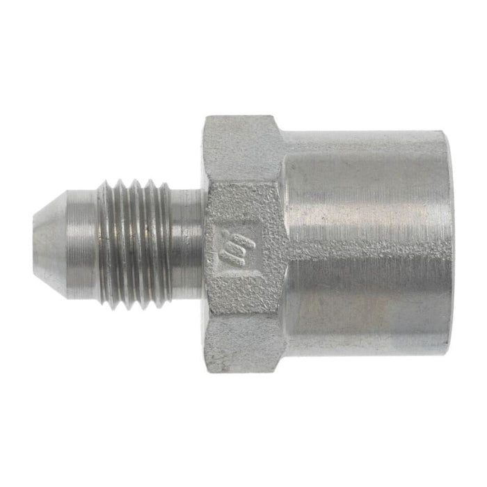 Stainless Steel, SAE J514 37° Flare Female JIS Adapter, 1" Male JIC x 1-11 Female JIS