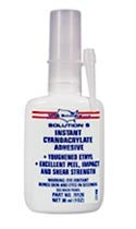 MRO Solutions Solution 5 Toughened Ethyl Instant Adhesive - Medium Viscosity 30 mL (1 fl oz) Bottle