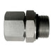 Steel, SAE J514 37° Flare Swivel Male BSPP (Type G) Port Connector, 1" Female JIC Swivel x 3/4-14 Male BSPP ORR
