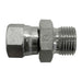 Stainless Steel, SAE J514 37° Flare Swivel Male BSPP Port/Line Connector, 1/2" Female JIC Swivel x 1/4-19 Male BSPP 60° Line/Port