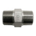 Steel, SAE J476 Pipe Male BSPT Nipple, 2-1/2" Male NPTF 30° x 2-1/2" Male BSPT