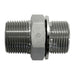 Stainless Steel, SAE J476 Pipe BSPP Type (D) Bonded Seal Port/Line Adapter, 1/4" Male NPTF 30° x 3/8-19 Male BSPP 60° Line/Port