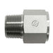 Steel, SAE J476 Pipe Female BSPP Port Adapter, 2" Male NPTF 30° x 1-1/4-11 Female BSPP