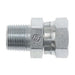 Stainless Steel, ISO 7-1 (Type R) Pipe BSPP Swivel Adapter, 1-1/2" Male BSPT 30° x 1-1/2-11 Female BSPP Swivel