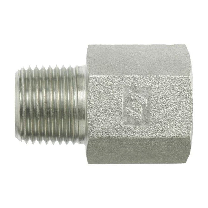 Brass, SAE J476 Rigid Pipe Male BSPT Adapter, 3/4" Female NPTF x 3/4" Male BSPT 30°