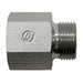 Stainless Steel, SAE J476 Rigid Pipe Male BSPP Port/Line Connector, 3/8" Female NPTF x 1/2-14 Male BSPP 60° Line/Port
