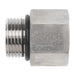 Steel, SAE J1926 O-Ring Boss Female BSPP Port Adapter, 1-5/16-12 Male ORB x 3/4-14 Female BSPP