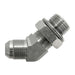 Steel, SAE J514 37° Flare Male BSPP Adjustable (Type H) Port 45° Elbow, 1/4" Male JIC x 1/4-19 Male BSPP Adjustable ORR