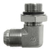 Steel, SAE J514 37° Flare Male BSPP Adjustable (JIS B2351) Port 90° Elbow, 3/8" Male JIC x 3/8-19 Male BSPP Adjustable ORB