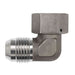 Steel, SAE J514 37° Flare DIN (S) Swivel 90° Elbow, 3/8" Male JIC x M18X1.5 Female DKO Swivel