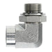 Steel, SAE J476 Pipe Male BSPP Adjustable (Type H) Port 90° Elbow, 1-1/4" Female NPTF x 1-1/4-11 Male BSPP Adjustable ORR