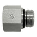 Steel, SAE J476 Rigid Pipe Male Metric (ISO 6149) Port Adapter, 1/8" Female NPTF x M14X1.5 Male Metric ORB