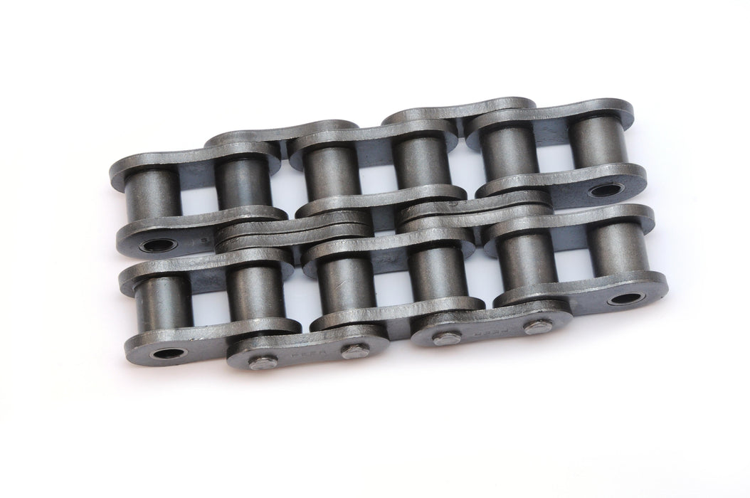 Roller Chain, ANSI Standard, 80 Pitch, Chain, Carbon Steel, 1" Pitch, 2 Strands,