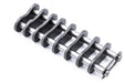 Roller Chain, ANSI Standard, 80 Pitch, Part, Carbon Steel, 1" Pitch, 4 Strands,