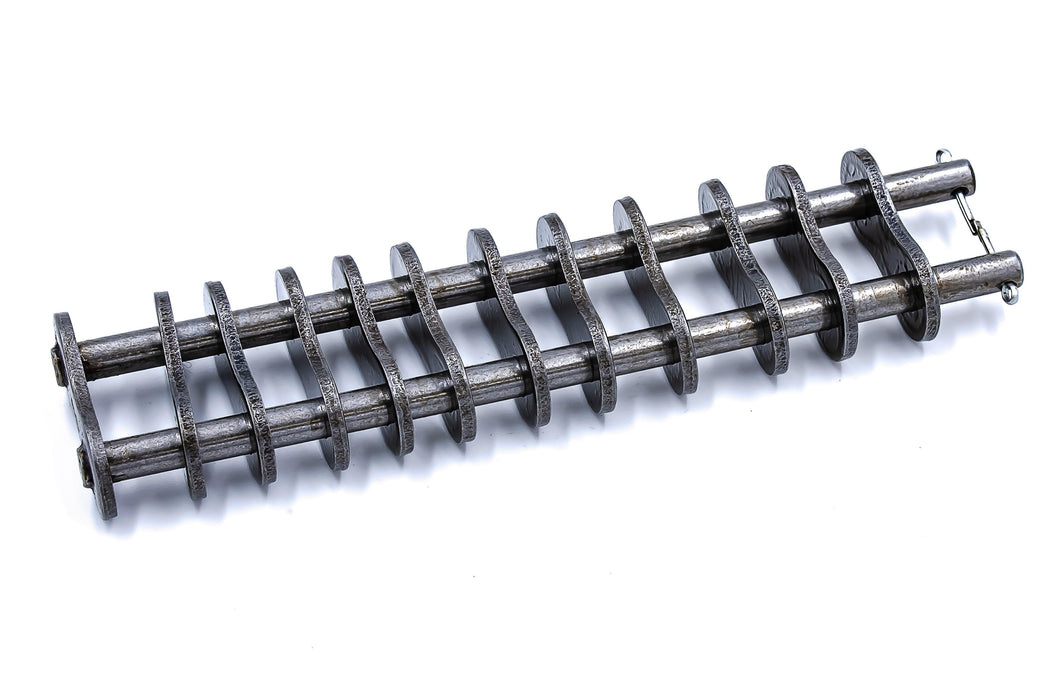 Roller Chain, ANSI Standard, 80 Pitch, Part, Carbon Steel, 1" Pitch, 6 Strands,