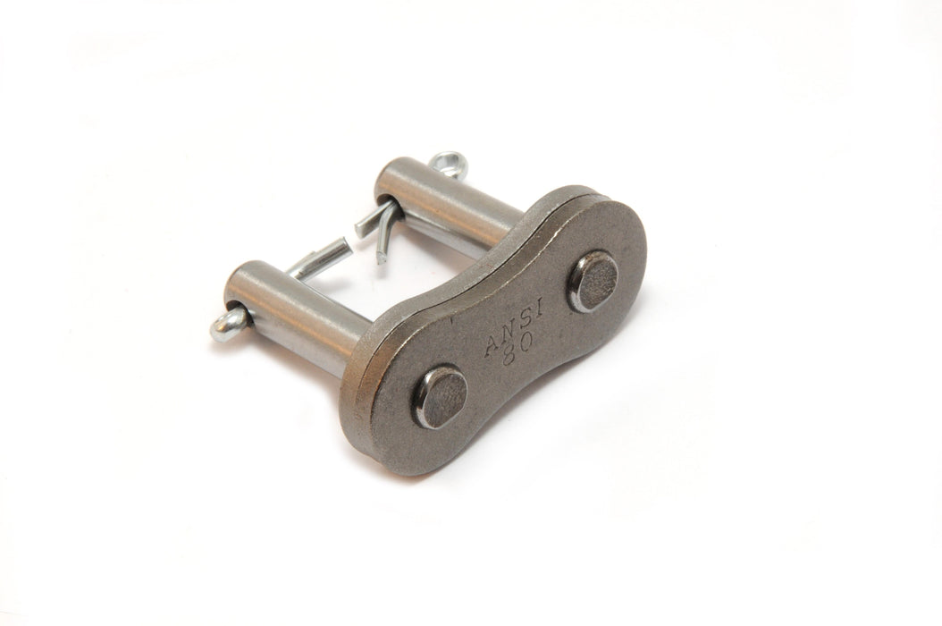 Roller Chain, ANSI Standard, 80 Pitch, Part, Carbon Steel, 1" Pitch, 1 Strand,