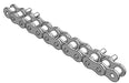 Roller Chain, ANSI Attachment, 80 Pitch, Attachment Chain, Carbon Steel, 1" Pitch, 1 Strand, D-3, E8LP
