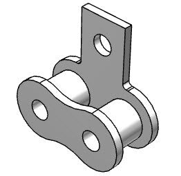 Roller Chain, ANSI Attachment, 80 Pitch, Part, 304 Stainless , 1" Pitch, 1 Strand, SA-1, 