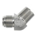 Steel, JIS B0202 Flare Male BSPT 45° Elbow, 1" Male JIS x 1" Male BSPT 30°