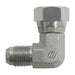 Steel, JIS B0202 Flare 90° Swivel Elbow, 1/4" Male JIS x 1/4" Female JIS Swivel