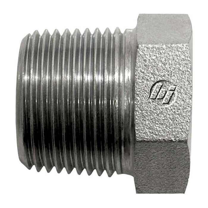Steel, ISO 7-1 (Type R) BSPT Expander, 1-1/2" Male BSPT 30° x 1" Female BSPT