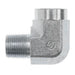 Steel, ISO 7-1 (Type R) 90° BSPT Street Elbow, 1/4" Male BSPT 30° x 1/4" Female BSPT