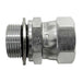 Steel, ISO 1179 BSPP Bonded Seal (Type D) Port/Line Swivel Connector, 3/8-19 Male BSPP 60° Line/Port x 1/4-19 Female BSPP Swivel