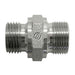 Steel, ISO 1179 BSPP Port/Line Male Metric Port/Line Hex Nipple, 1/4-19 Male BSPP 60° Line/Port x M10X1.0 Male Metric 60° Line/Port