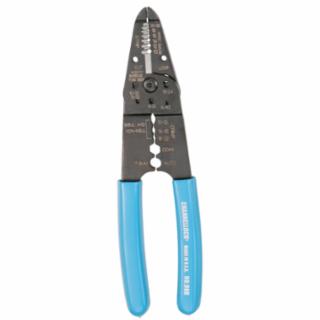 CHANNELLOCK Wire Stripper, 8-1/4 in L, 10 AWG to 22 AWG, Blue Handle