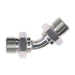 Steel, ISO 8434-6 60° Cone Male BSPP Union 45° Swept Elbow, 1-1/2-11 Male BSPP 60° x 1-1/2-11 Male BSPP 60°