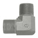 Stainless Steel, ISO 8434-6 60° Cone Male BSPT 90° Elbow, 1-1/4-11 Male BSPP 60° x 1-1/4" Male BSPT