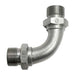 Steel, ISO 8434-6 60° Cone Male BSPP Union 90° Swept Elbow, 1-1/4-11 Male BSPP 60° x 1-1/4-11 Male BSPP 60°