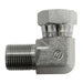 Steel, ISO 1179 BSPP Port/Line Swivel 90° Elbow, 1-11 Male BSPP 60° x 1-11 Female BSPP Swivel