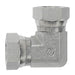 Stainless Steel, ISO 8434-6 60° Cone Female BSPP Swivel Union 90° Forged Elbow, 5/8-14 Female BSPP Swivel x 5/8-14 Female BSPP Swivel