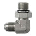 Steel, ISO 1179 Adjustable (Type H) Female BSPP Rigid Port 90° Elbow, 3/8-19 Male JIS x 3/8-19 Male BSPP Adjustable ORR
