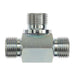 Steel, ISO 8434-6 60° Cone Male BSPP Union Tee, 1-11 Male BSPP 60° x 1-11 Male BSPP 60° x 1-11 Male BSPP 60°