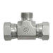 Steel, ISO 8434-6 60° Cone Female BSPP Swivel Adapter Branch Tee, 3/8-19 Female BSPP Swivel x 3/8-19 Female BSPP Swivel x 3/8-19 Male BSPP 60°