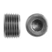 Steel, ISO 7-1 (Type R) BSPT Hollow Hex Plug, 1/8" Male BSPT