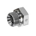 Steel, ISO 1179 BSPP Hex Head Port Plug, 3/8-19 Male BSPP 60° Line/Port