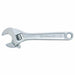 Crescent Tools Adjustable Chrome Wrench, 8 in OAL, 1-1/8 in Opening, Chrome Plated