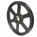 2 Groove Cast Iron Bushed Bore Multiple Sheave