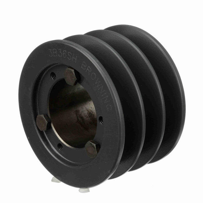 3 Groove Cast Iron Bushed Bore Multiple Sheave