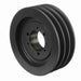 3 Groove Cast Iron Bushed Bore Multiple Sheave