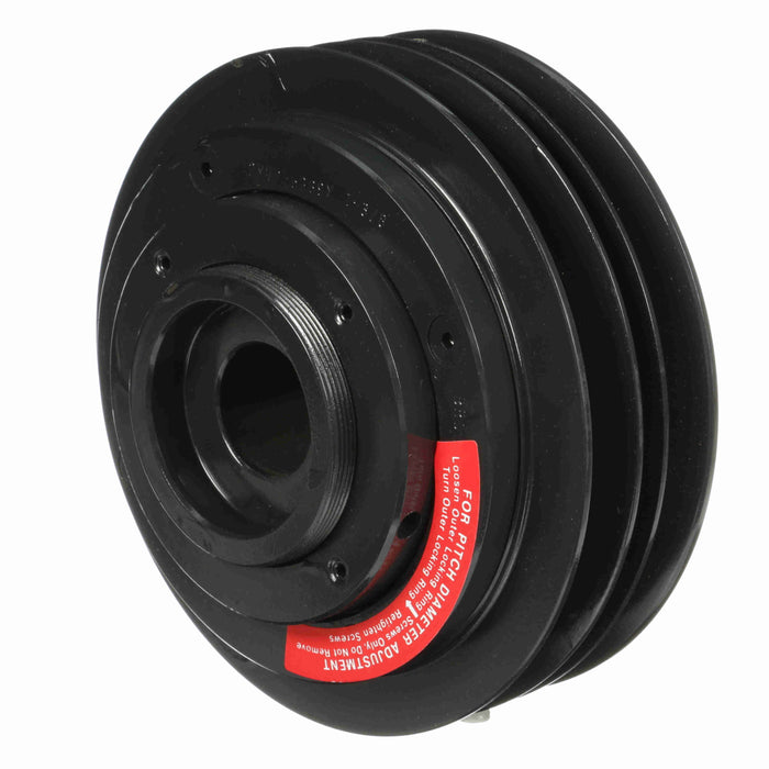 2 Groove Cast Iron Finished Bore Multiple Variable Pitch Sheave