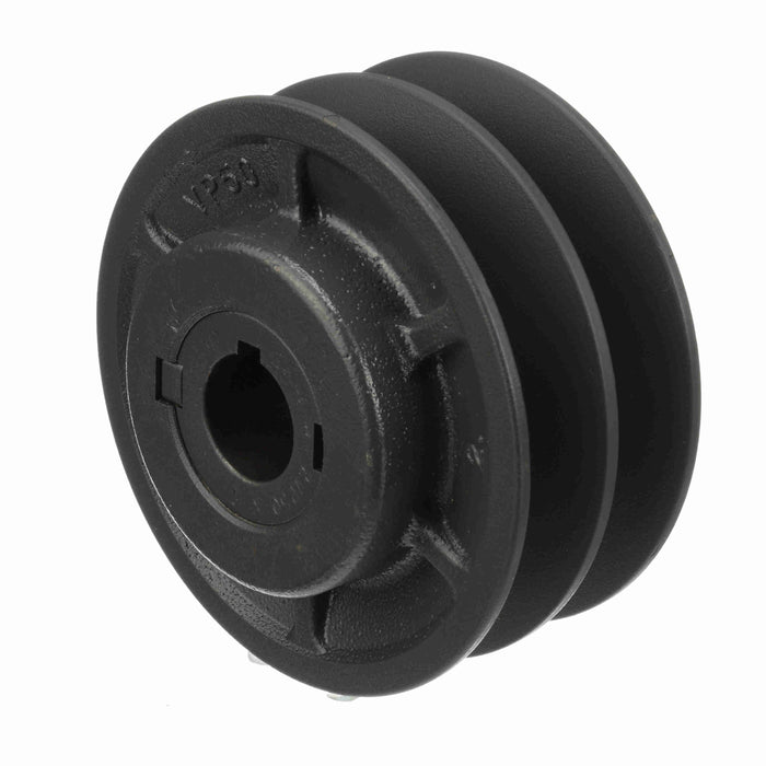 2 Groove Cast Iron Finish Bore FHP Variable Pitch Sheave