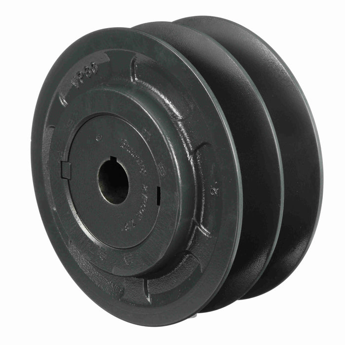 2 Groove Cast Iron Finish Bore FHP Variable Pitch Sheave