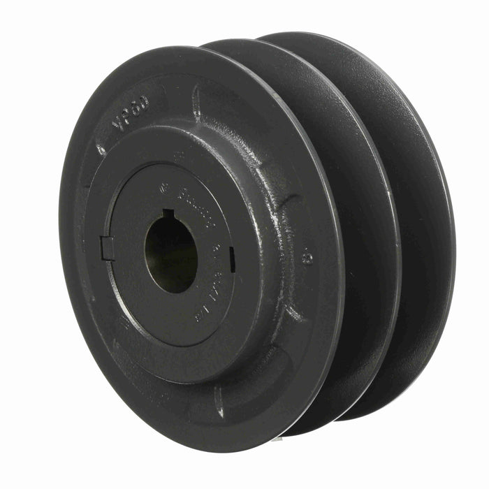 2 Groove Cast Iron Finish Bore FHP Variable Pitch Sheave